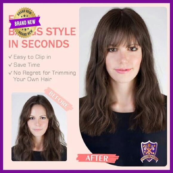 Human Hair Topper with Bangs, 3.15x4.33 Silk Base, 360° Coverage main image 6
